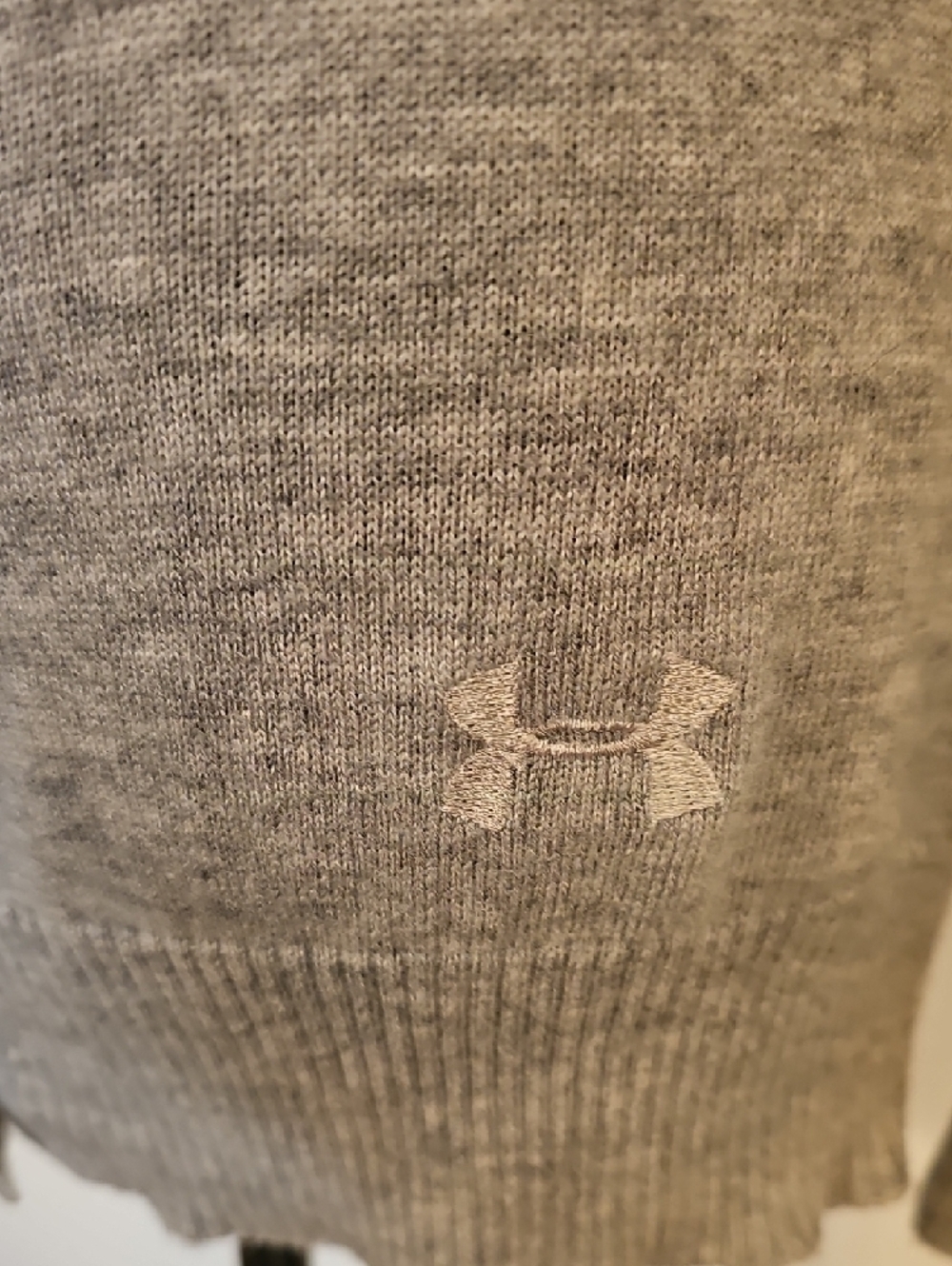 Under Armour Light Gray V-Neck Button Cardigan - Picture 2 of 11